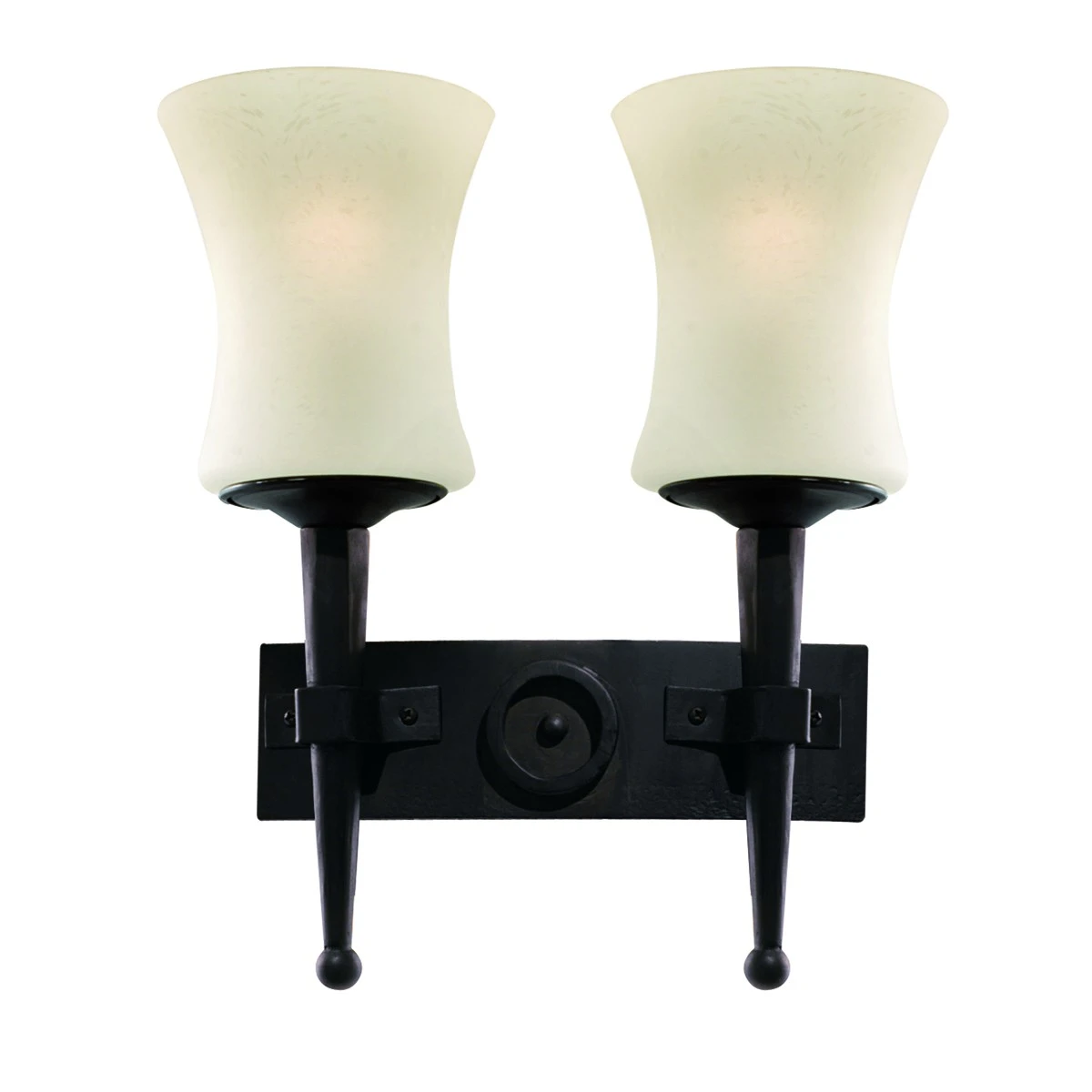 Wrought Iron Wall Light Complete with Scavo Glass | Washington Lighting and Interiors Wrought Iron Wall Light Complete with Scavo Glass | Washington Lighting and Interiors