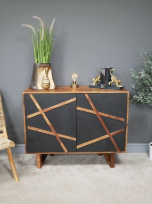 Striking Sheesham Wood Storage Cabinet