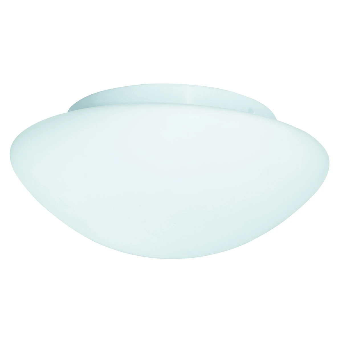 Domed Bathroom Flush Ceiling Light with Opal Glass 35cm | Washington Lighting and Interiors Domed Bathroom Flush Ceiling Light with Opal Glass 35cm | Washington Lighting and Interiors