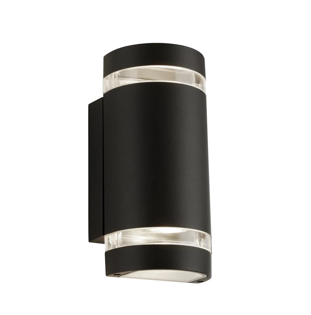 2lt Curved Wall Bracket gu10 Led Lamp Included - Black - Cllear Diffuser | Washington Lighting and Interiors 2lt Curved Wall Bracket gu10 Led Lamp Included Black Cllear Diffuser | Washington Lighting and Interiors