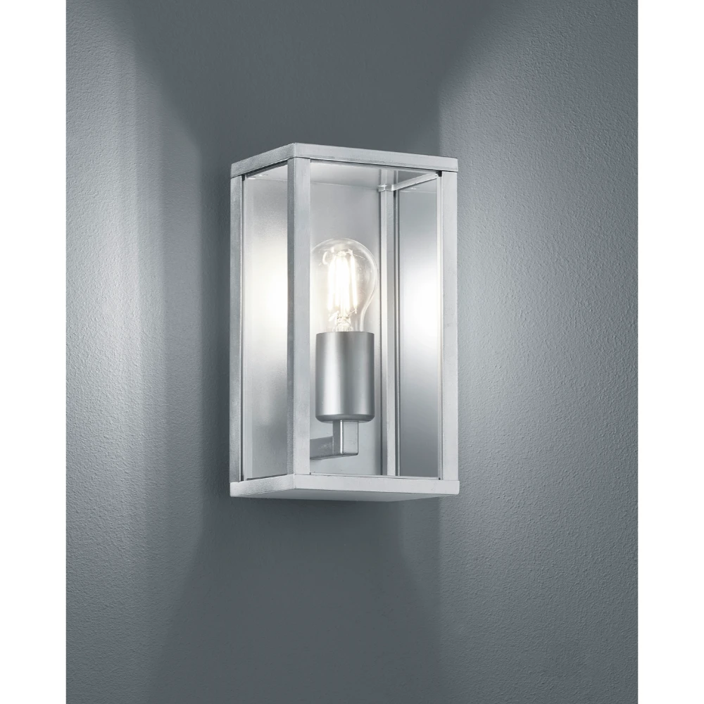 Modern Zinc-colored Wall Light Ip44 | Washington Lighting and Interiors Modern Zinc colored Wall Light Ip44 | Washington Lighting and Interiors