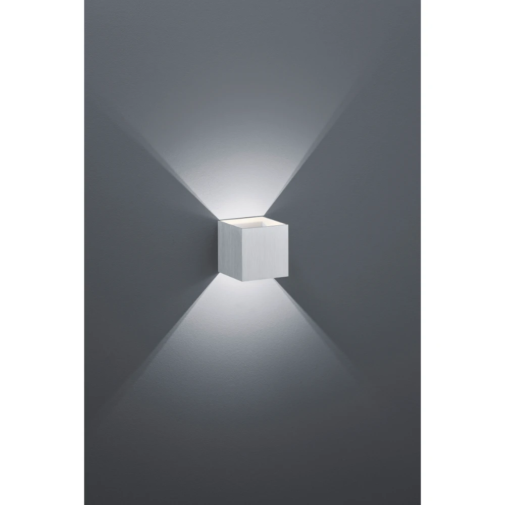 Modern Brushed Aluminium Wall Light Led 3000k | Washington Lighting and Interiors Modern Brushed Aluminium Wall Light Led 3000k | Washington Lighting and Interiors