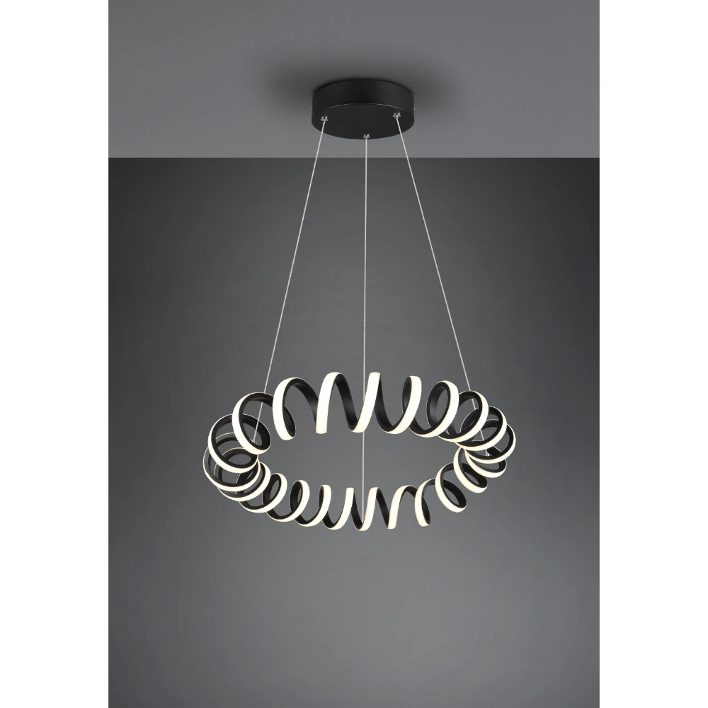 Modern Black Matt Pendant Led 3000k | Washington Lighting and Interiors Modern Black Matt Pendant Led 3000k | Washington Lighting and Interiors