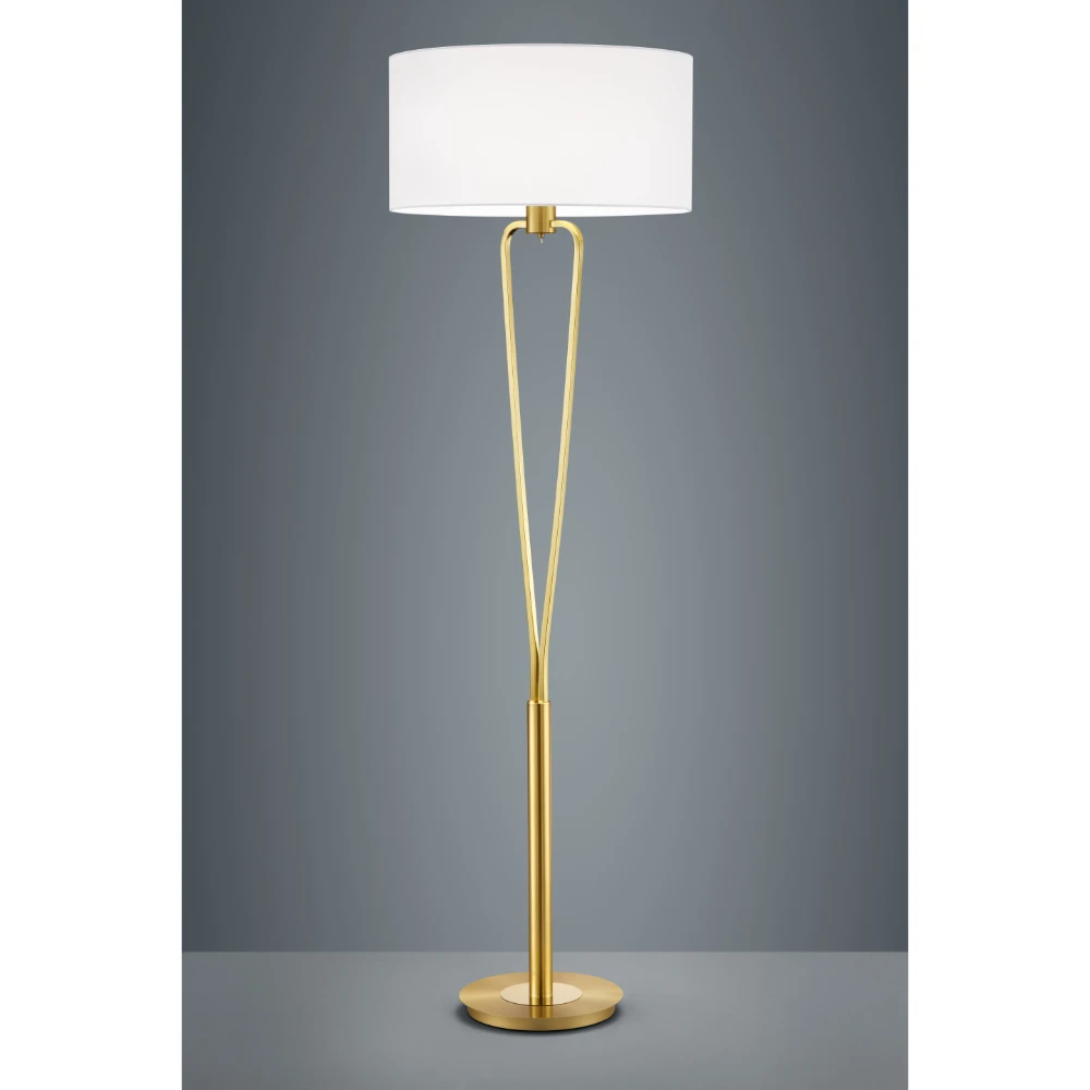 Classic Brass Matt Floor Lamp | Washington Lighting and Interiors Classic Brass Matt Floor Lamp | Washington Lighting and Interiors