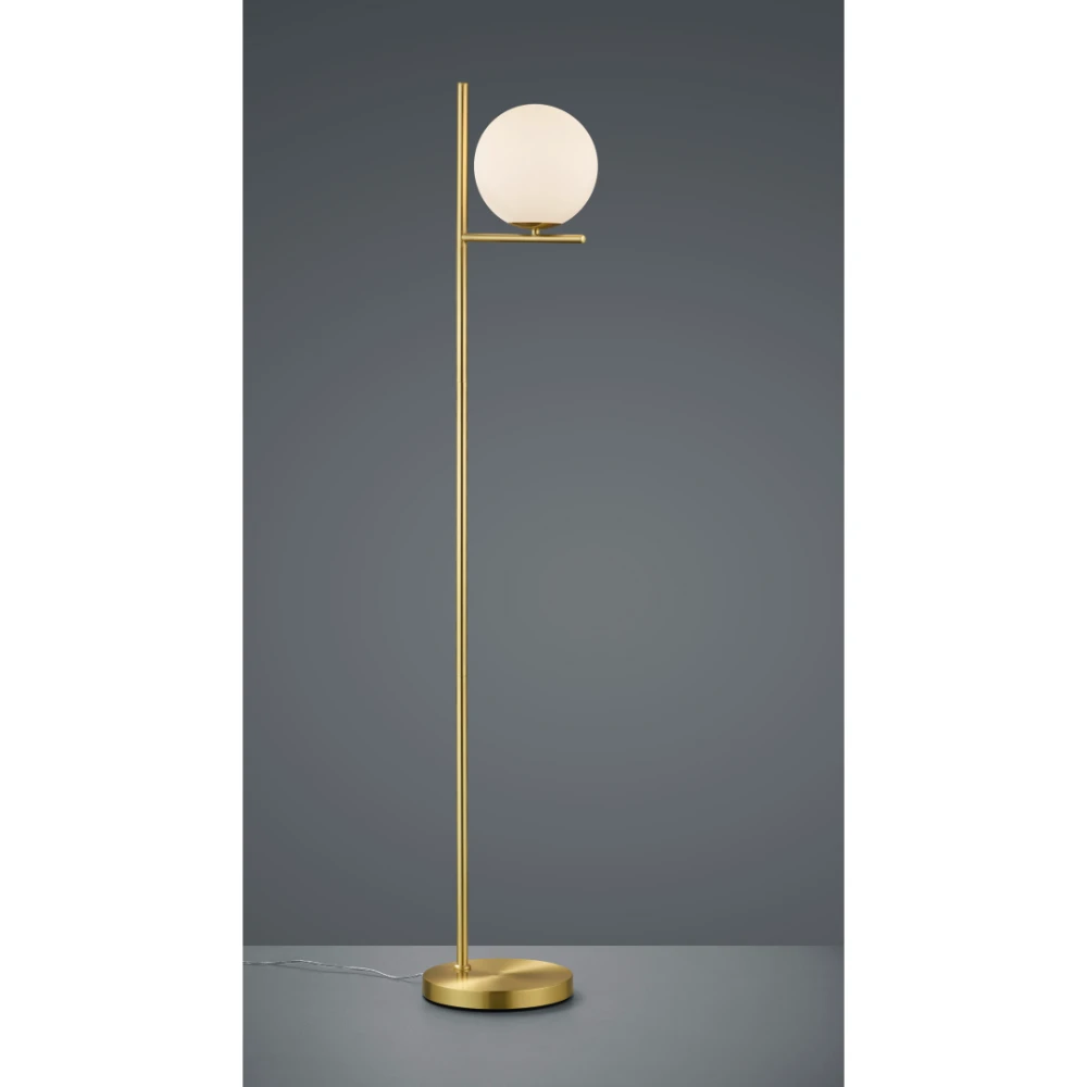 Modern Brass Matt Floor Lamp | Washington Lighting and Interiors Modern Brass Matt Floor Lamp | Washington Lighting and Interiors