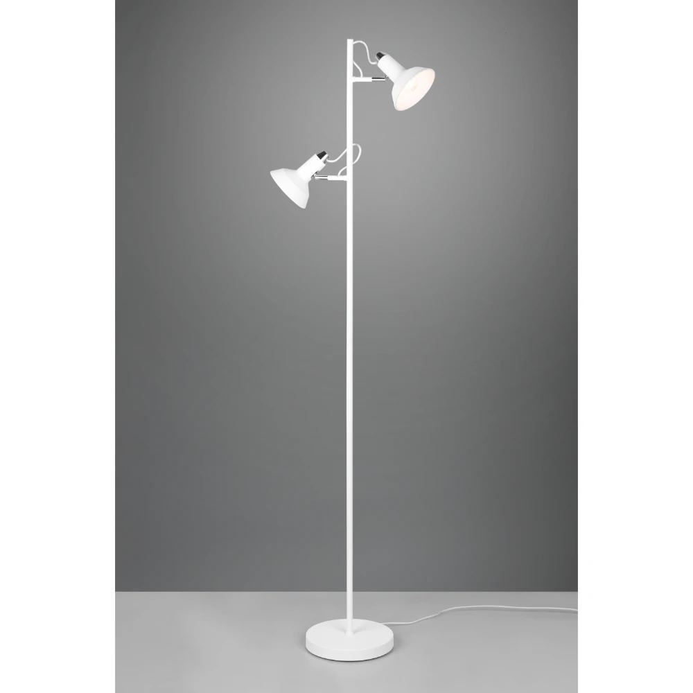Modern White Matt Floor Lamp | Washington Lighting and Interiors Modern White Matt Floor Lamp | Washington Lighting and Interiors