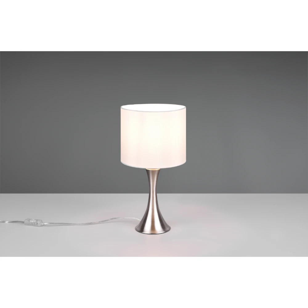 Modern Nickel Matt Table Lamp | Washington Lighting and Interiors Modern Nickel Matt Table Lamp | Washington Lighting and Interiors