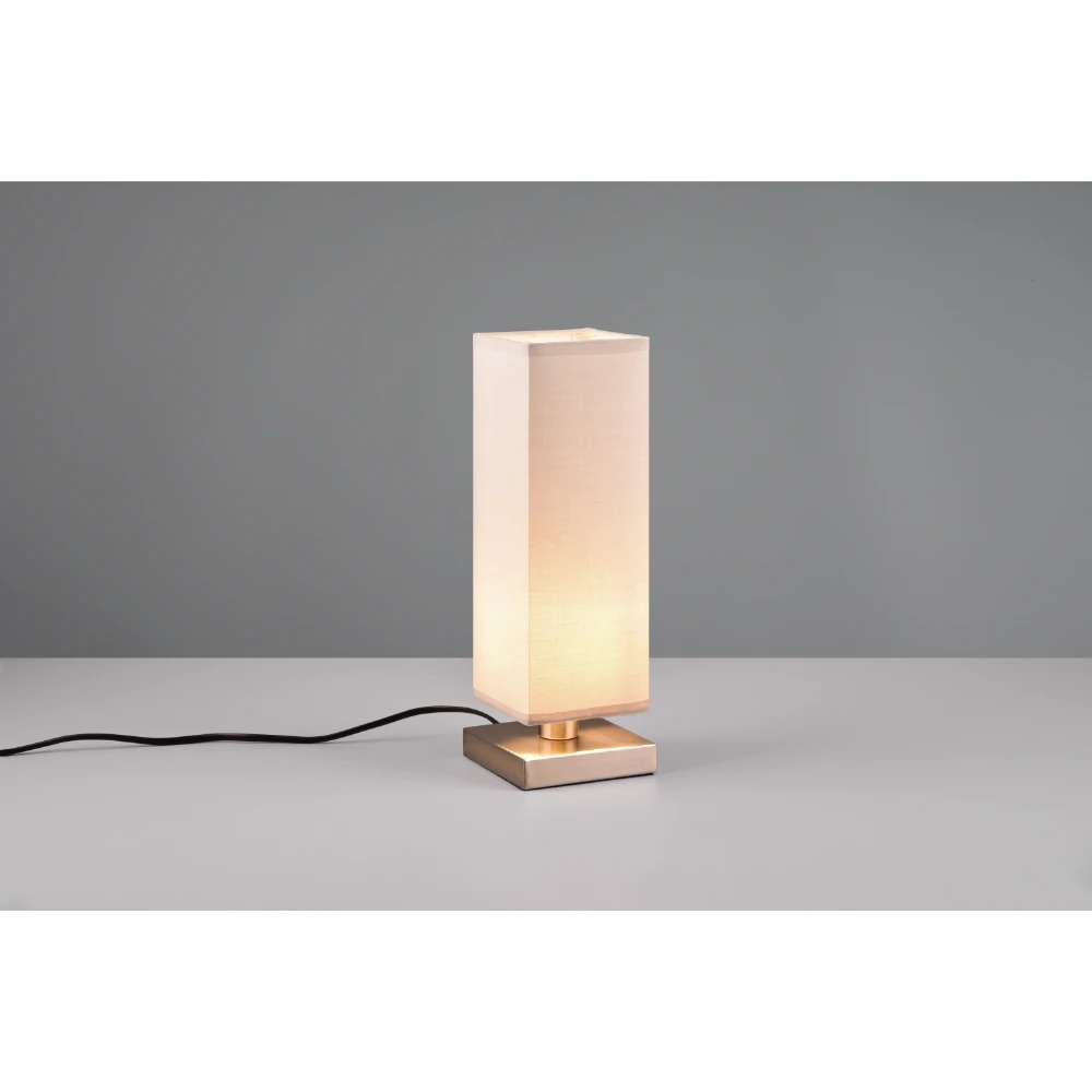 Modern Nickel Matt Table Lamp | Washington Lighting and Interiors Modern Nickel Matt Table Lamp | Washington Lighting and Interiors