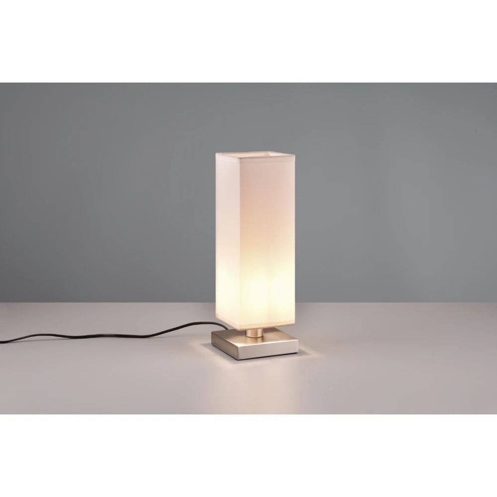 Modern Nickel Matt Table Lamp | Washington Lighting and Interiors Modern Nickel Matt Table Lamp | Washington Lighting and Interiors