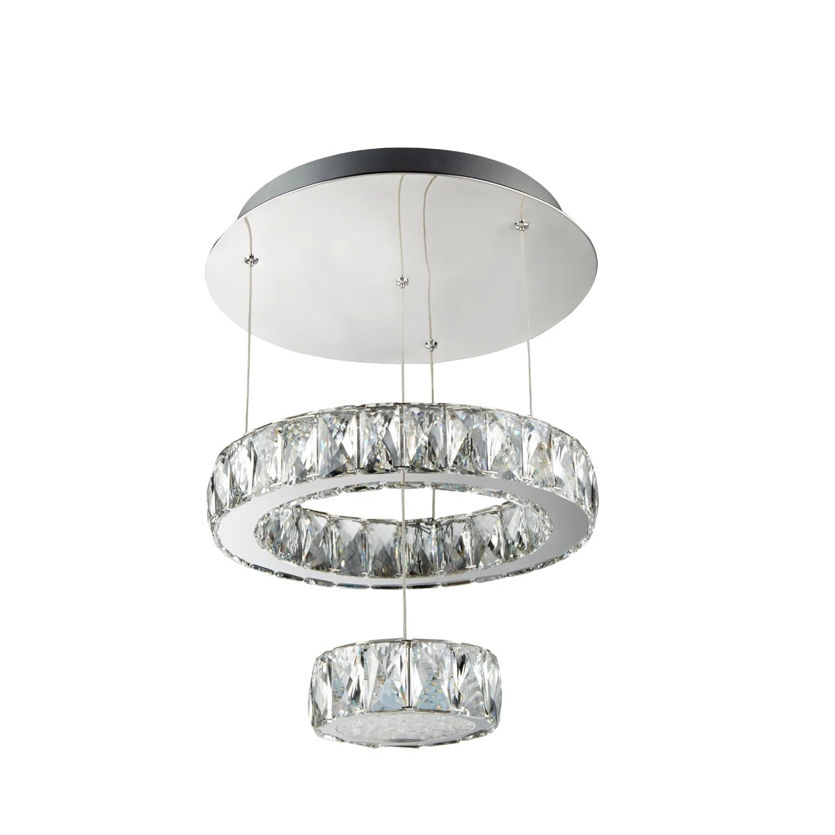 Led 2 Tier Ceiling Flush Chrome Clear Glass | Washington Lighting and Interiors Led 2 Tier Ceiling Flush Chrome Clear Glass | Washington Lighting and Interiors