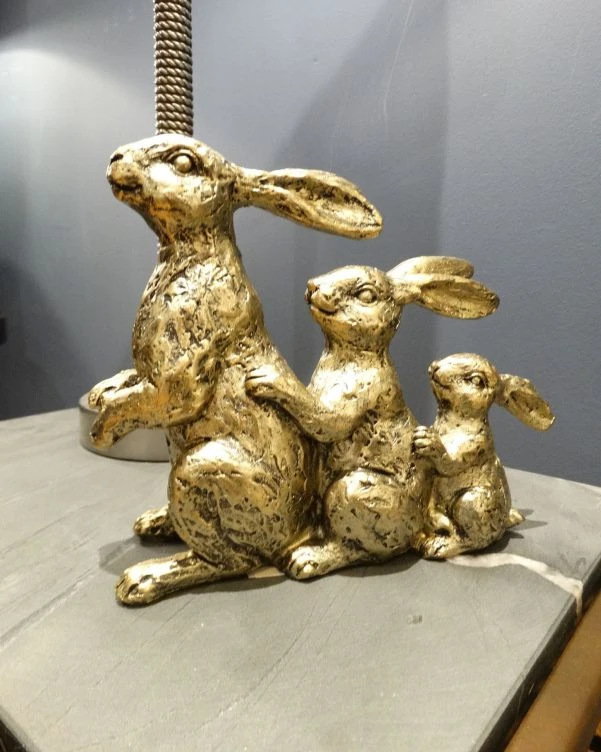 Elegant Rabbit Ornament in a Vintage Gold Finish | Washington Lighting and Interiors Elegant Rabbit Ornament in a Vintage Gold Finish | Washington Lighting and Interiors