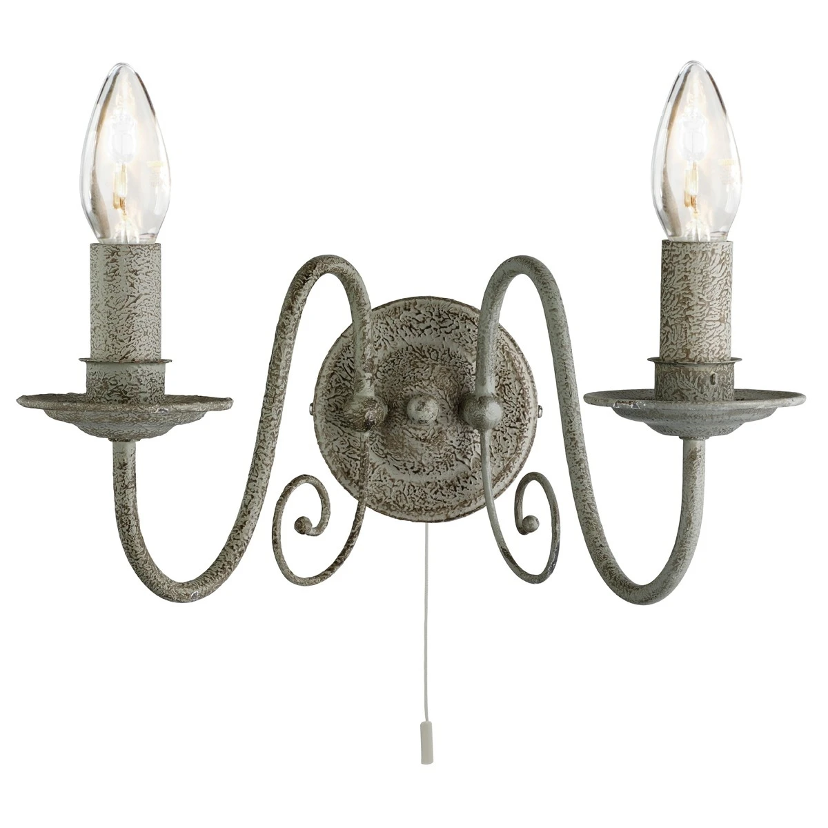 2 Light Wall Bracket Textured Grey Finish | Washington Lighting and Interiors 2 Light Wall Bracket Textured Grey Finish | Washington Lighting and Interiors