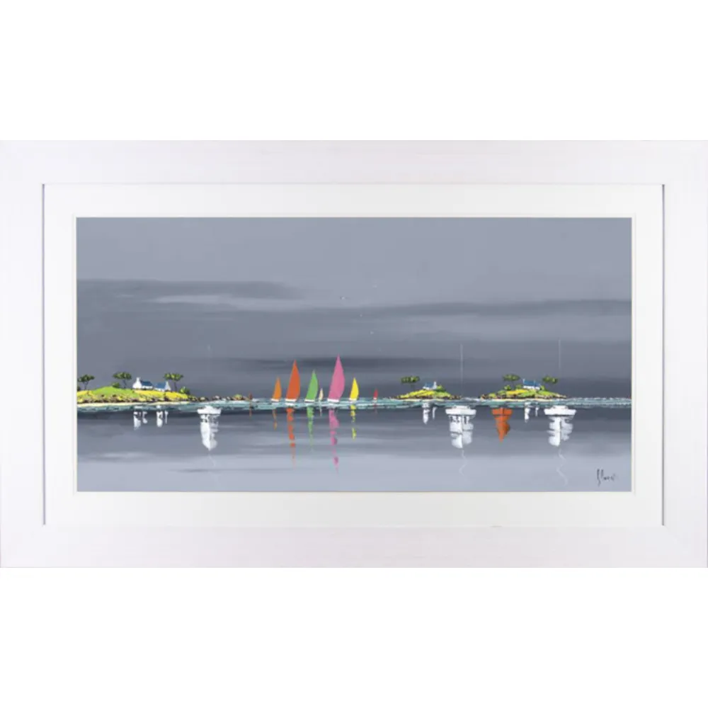 Coastal Landscape Framed in Grey 76cm X 127cm | Washington Lighting and Interiors Coastal Landscape Framed in Grey 76cm X 127cm | Washington Lighting and Interiors