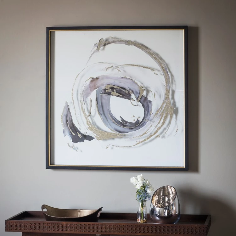 Dynamic Abstract Framed Artwork - 84cm X 84cm | Washington Lighting and Interiors Dynamic Abstract Framed Artwork 84cm X 84cm | Washington Lighting and Interiors