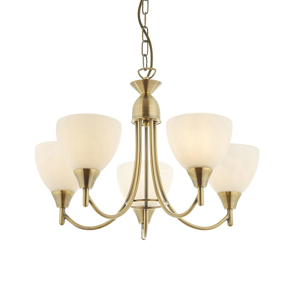 5 Arm Ceiling Light with Opal Glass - Dual Mount | Washington Lighting and Interiors 5 Arm Ceiling Light with Opal Glass Dual Mount | Washington Lighting and Interiors
