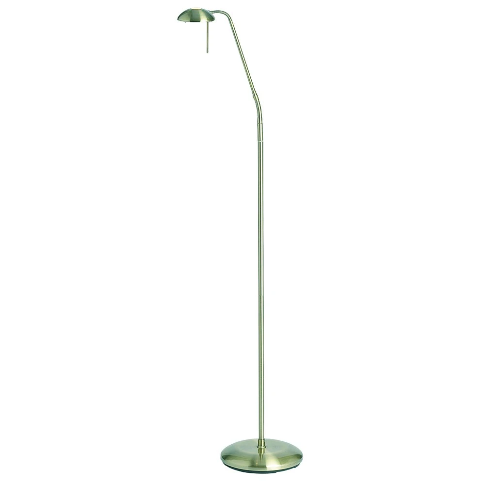 Antique Brass Touch Dimmer Reading Floor Lamp | Washington Lighting and Interiors Antique Brass Touch Dimmer Reading Floor Lamp | Washington Lighting and Interiors