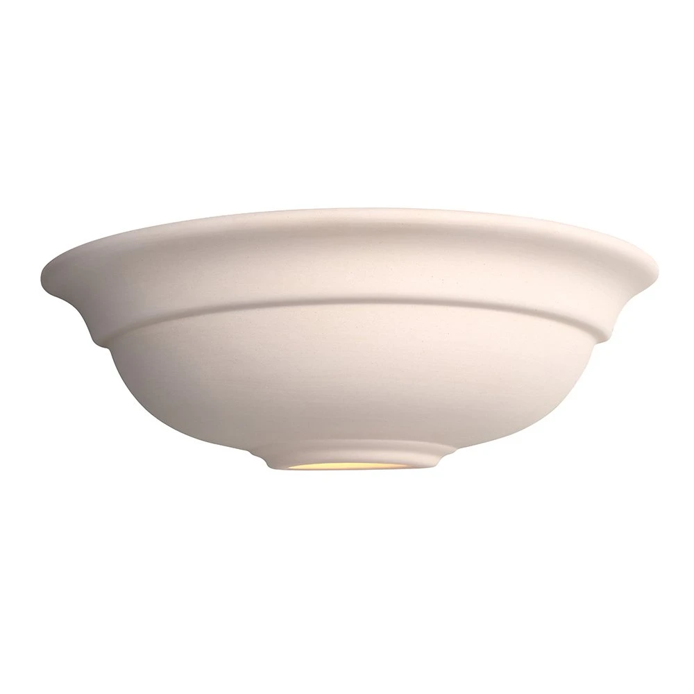 Unglazed Ceramic Wall Uplighter - over Paintable | Washington Lighting and Interiors Unglazed Ceramic Wall Uplighter over Paintable | Washington Lighting and Interiors
