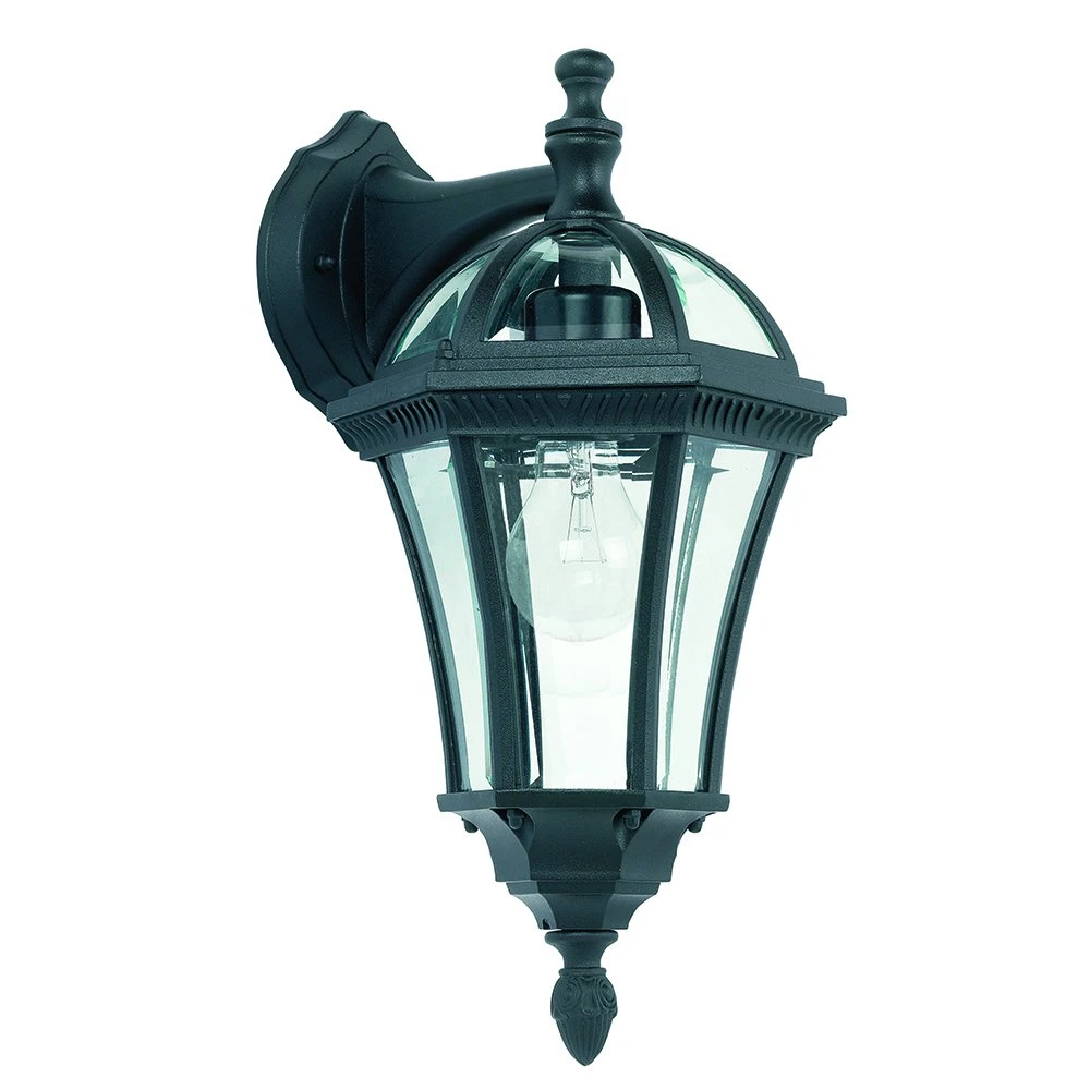 Stylish Traditional Black Aluminium Outdoor Down Wall Lantern | Washington Lighting and Interiors Stylish Traditional Black Aluminium Outdoor Down Wall Lantern | Washington Lighting and Interiors