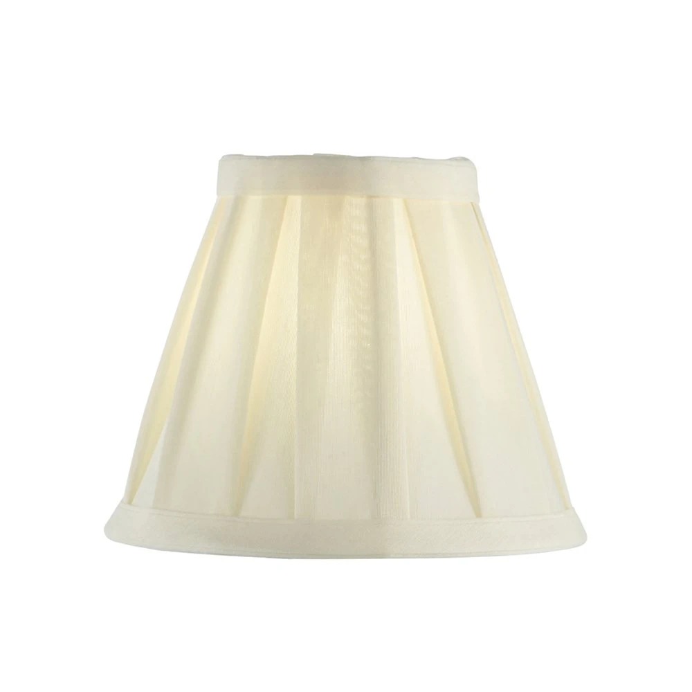 Cream Box Pleated Fabric Clip on Shade Only - 6 Inch | Washington Lighting and Interiors Cream Box Pleated Fabric Clip on Shade Only 6 Inch | Washington Lighting and Interiors