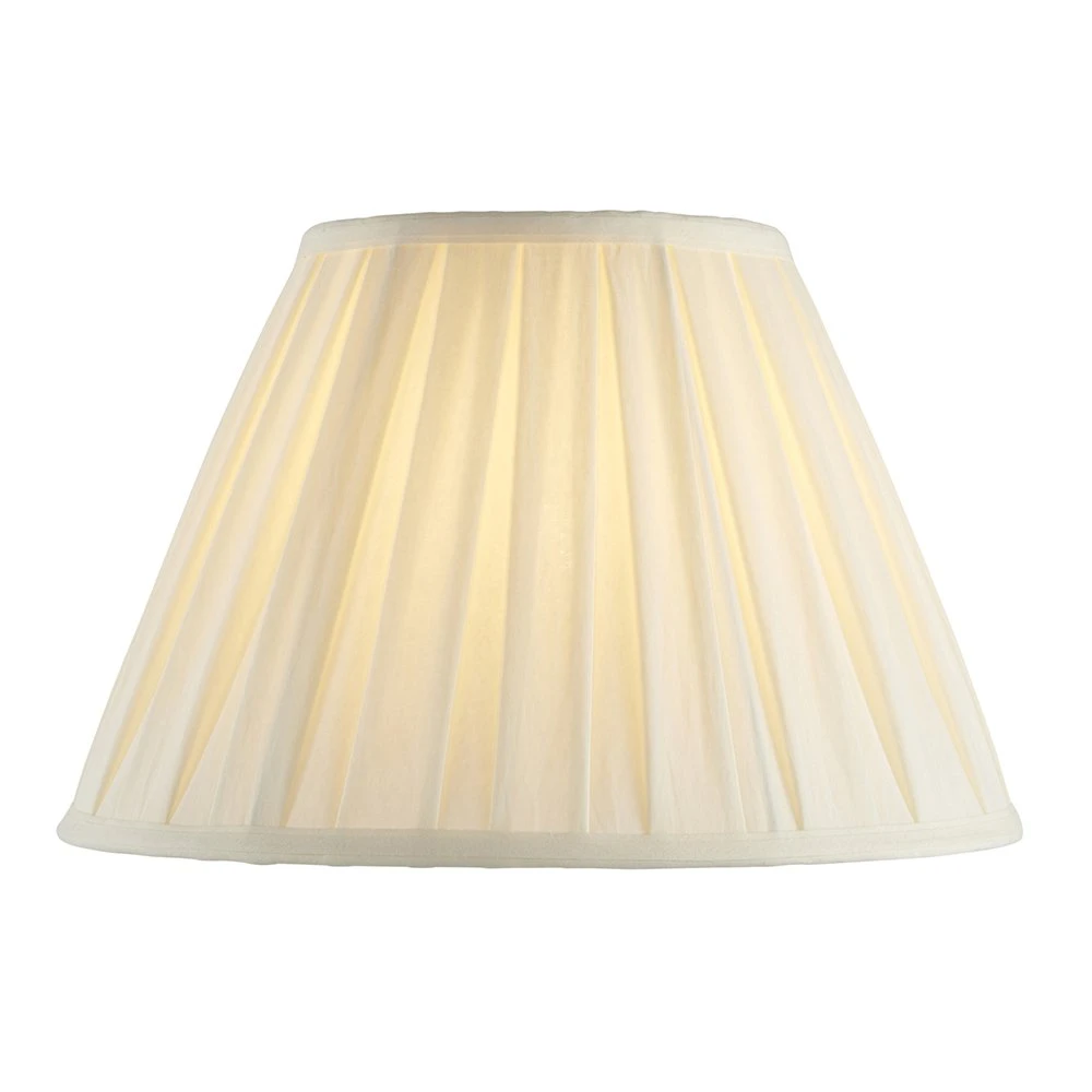 Cream Box Pleated Fabric Lamp Shade Only - 14 Inch | Washington Lighting and Interiors Cream Box Pleated Fabric Lamp Shade Only 14 Inch | Washington Lighting and Interiors