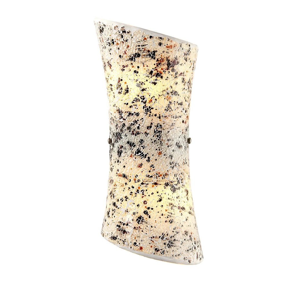 Modern Wall Washer in Light Coloured Crackled Glass | Washington Lighting and Interiors Modern Wall Washer in Light Coloured Crackled Glass | Washington Lighting and Interiors
