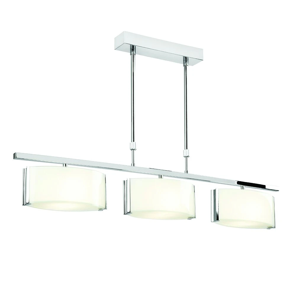 Contemporary Chrome Adjustable Bar Ceiling Pendant | Washington Lighting and Interiors Contemporary Chrome Adjustable Bar Ceiling Pendant | Washington Lighting and Interiors