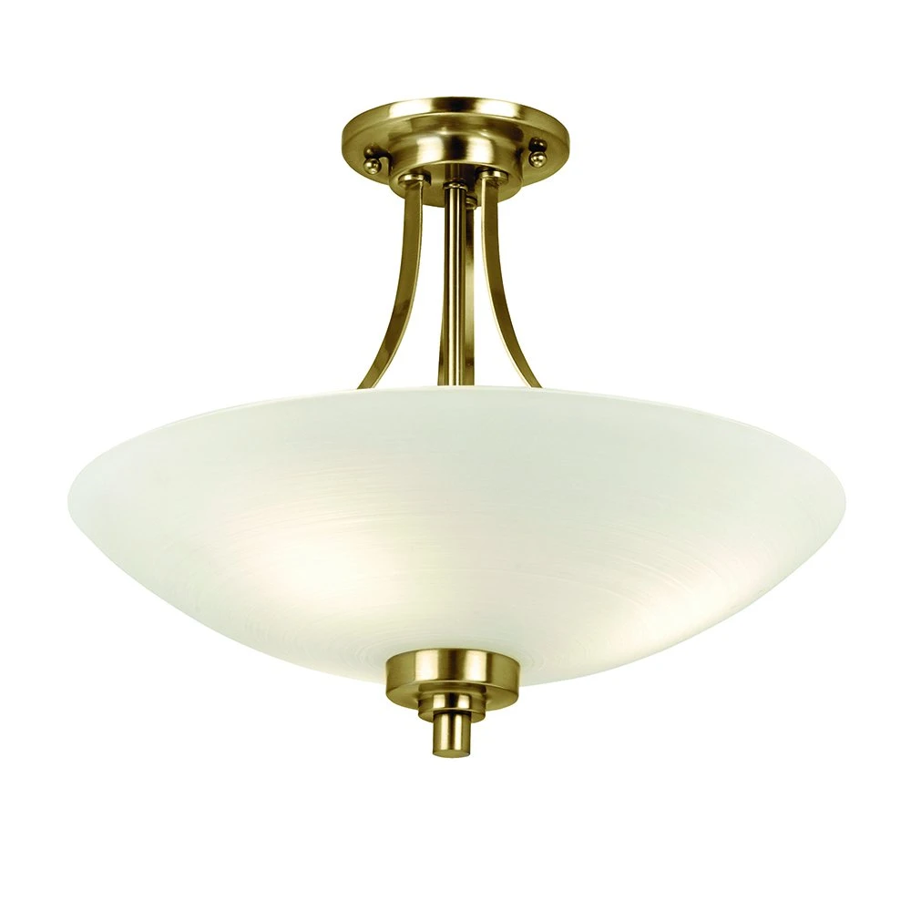 Traditional Semi-flush Ceiling Light with Frosted Glass Shade | Washington Lighting and Interiors Traditional Semi flush Ceiling Light with Frosted Glass Shade | Washington Lighting and Interiors