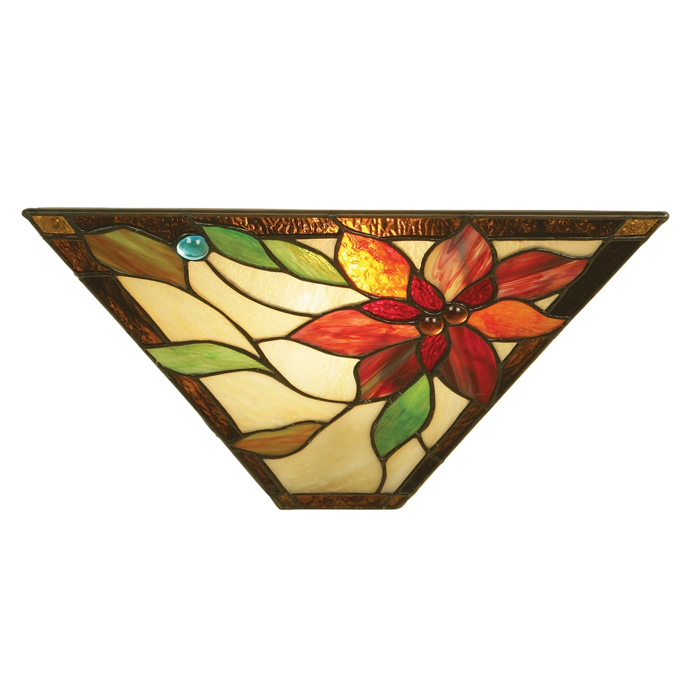 Tiffany Foral Design Wall Light with Bronze Paint Effect | Washington Lighting and Interiors Tiffany Foral Design Wall Light with Bronze Paint Effect | Washington Lighting and Interiors