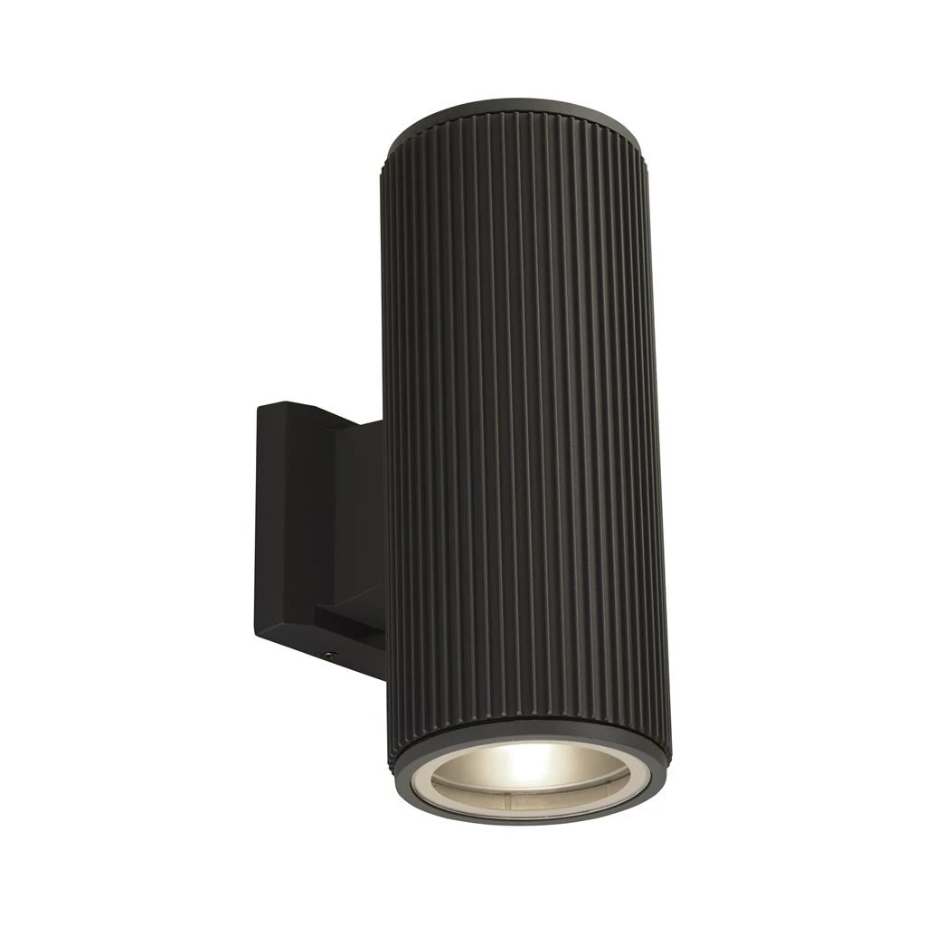 Updown Wallporch Light - Black with Clear Glass | Washington Lighting and Interiors Updown Wallporch Light Black with Clear Glass | Washington Lighting and Interiors
