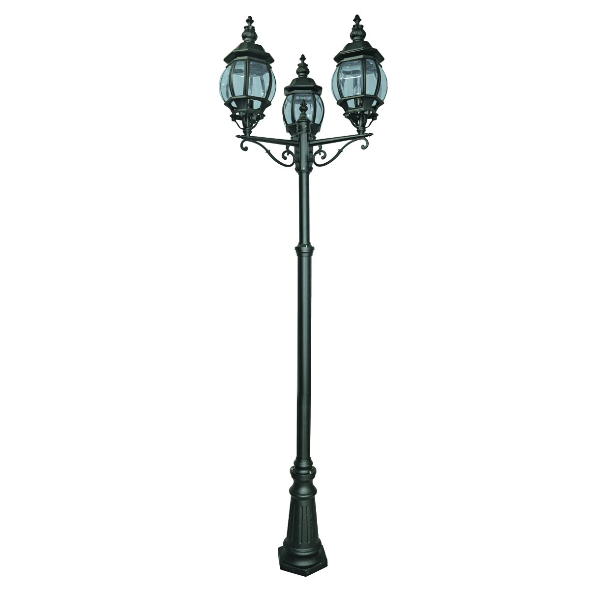 3 Light Black Outdoor Post Ip44 Rated | Washington Lighting and Interiors 3 Light Black Outdoor Post Ip44 Rated | Washington Lighting and Interiors