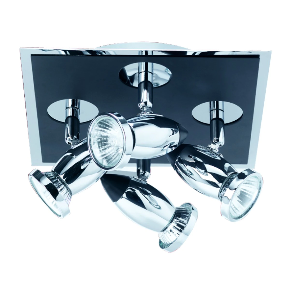 4 Light Square Black and Chrome Finish | Washington Lighting and Interiors 4 Light Square Black and Chrome Finish | Washington Lighting and Interiors