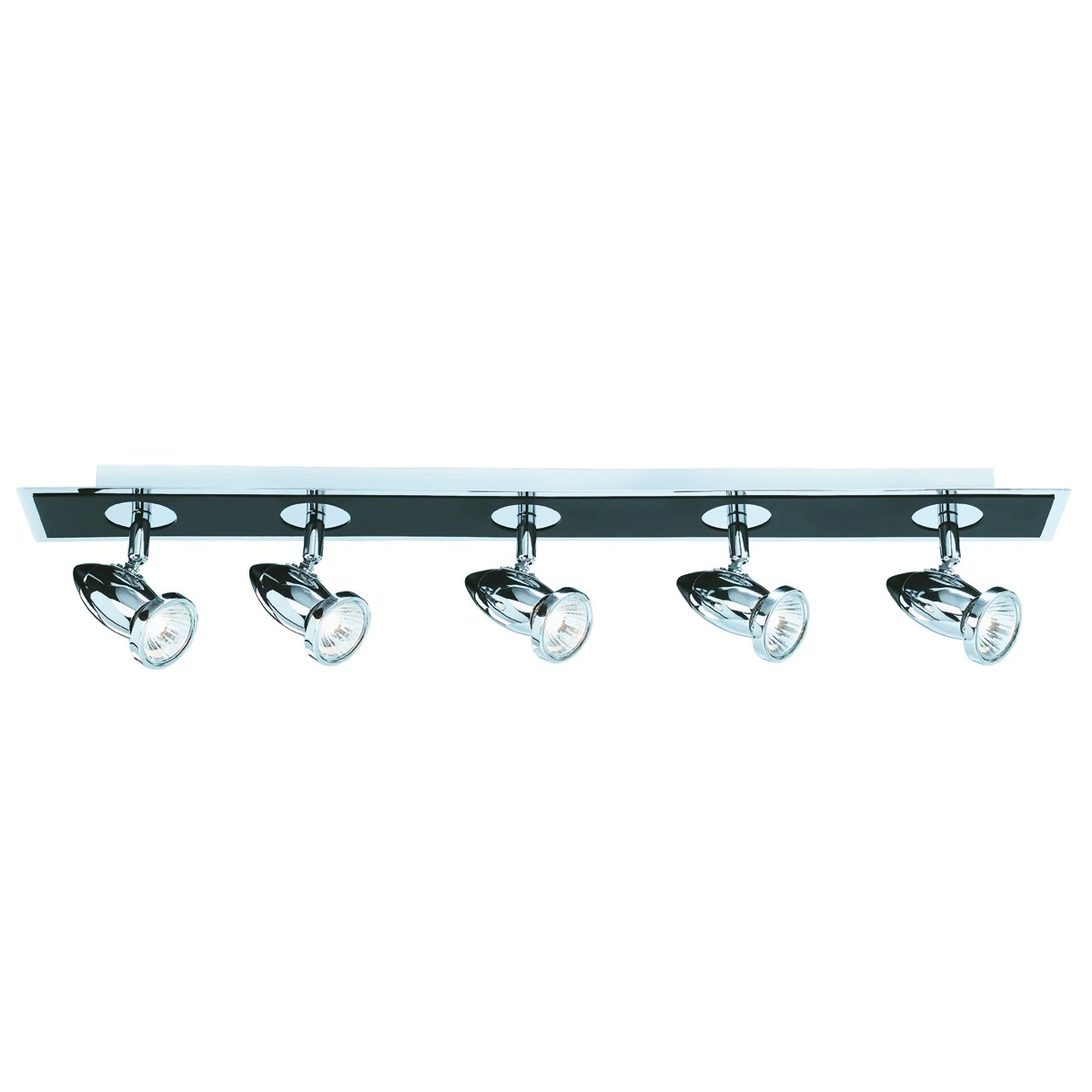 5 Light Bar Black and Chrome Finish | Washington Lighting and Interiors 5 Light Bar Black and Chrome Finish | Washington Lighting and Interiors