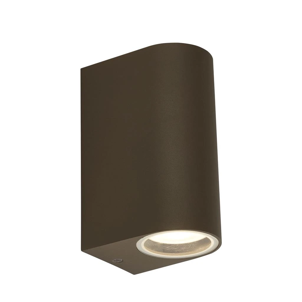 Outdoor & Porch gu10 Led Ip44 Wall Light 2lt Rust Brown | Washington Lighting and Interiors Outdoor & Porch gu10 Led Ip44 Wall Light 2lt Rust Brown | Washington Lighting and Interiors