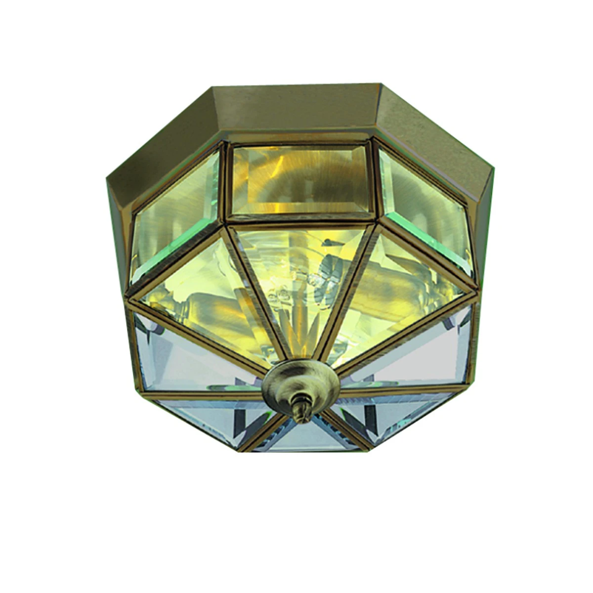 Flush Traditional Antique Brass Ceiling Light with Clear Glass | Washington Lighting and Interiors Flush Traditional Antique Brass Ceiling Light with Clear Glass | Washington Lighting and Interiors