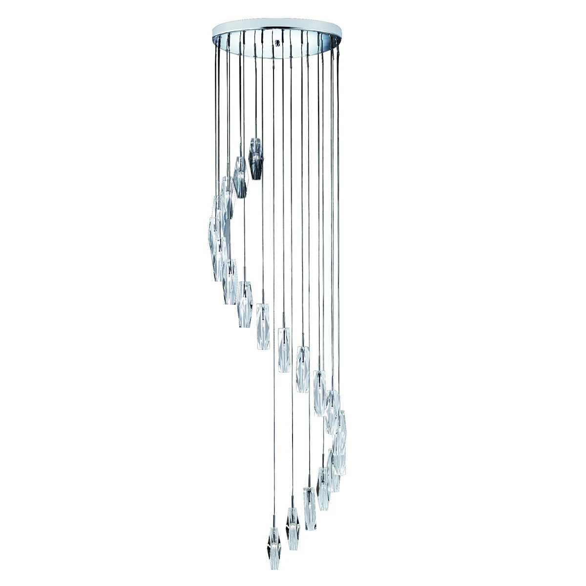 20 Light Dangle Crystal Glass Pendant with K9 Glass | Washington Lighting and Interiors 20 Light Dangle Crystal Glass Pendant with K9 Glass | Washington Lighting and Interiors