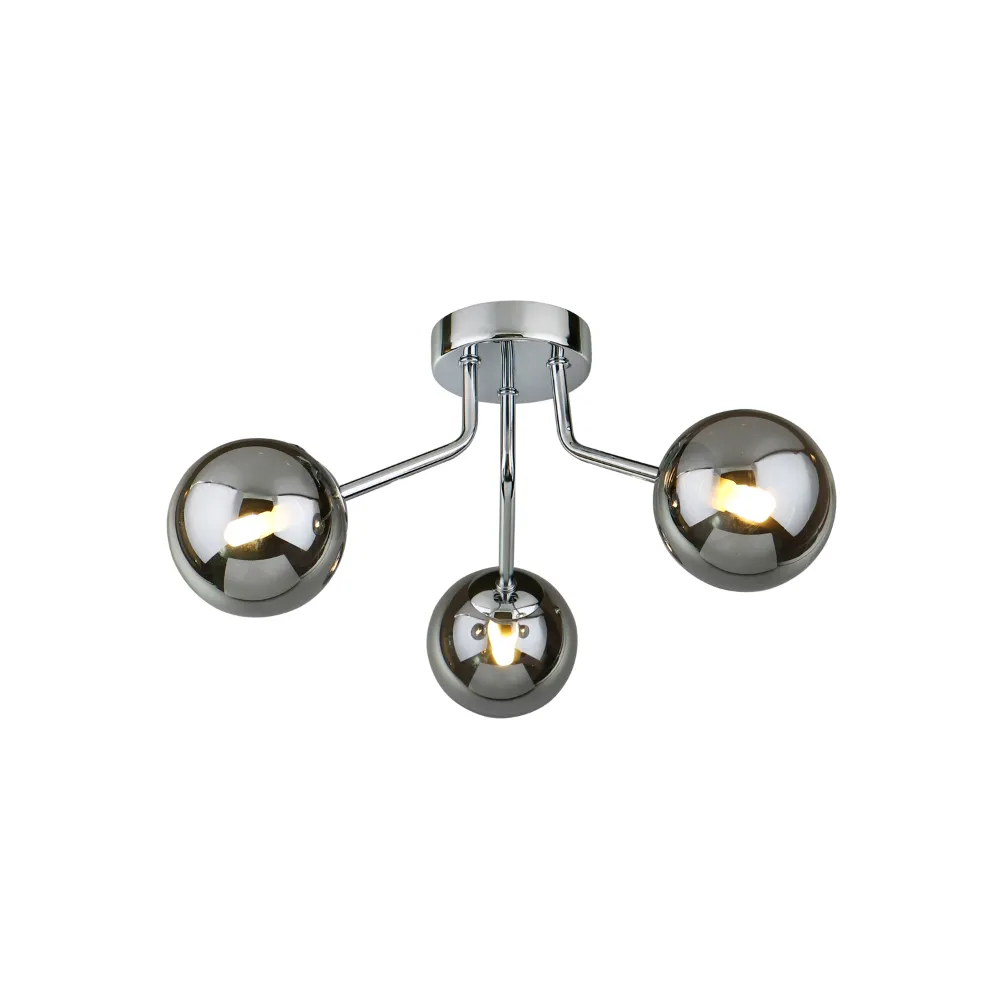 Barra 3 Light Semi Flush | Washington Lighting and Interiors Barra 3 Light Semi Flush | Washington Lighting and Interiors