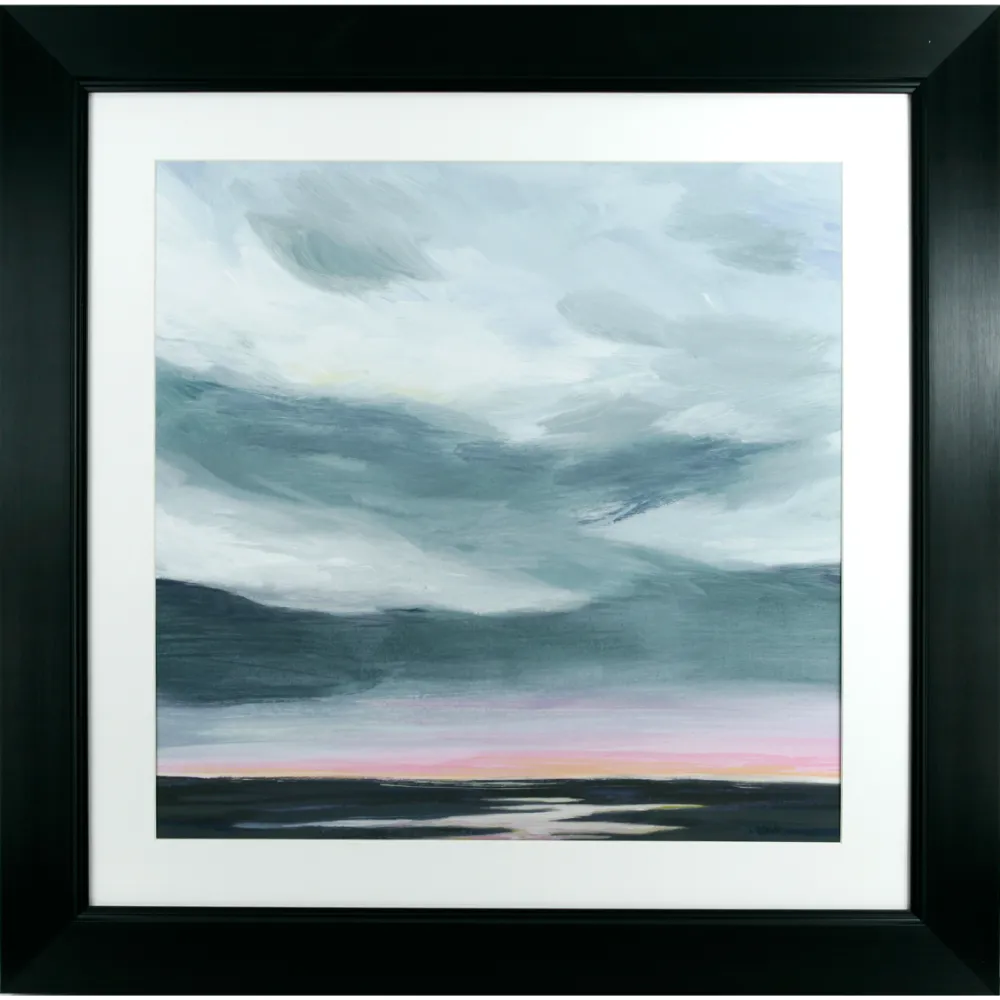Abstract Square Framed in Black Blue Pink 86cm X 86cm | Washington Lighting and Interiors Abstract Square Framed in Black Blue Pink 86cm X 86cm | Washington Lighting and Interiors