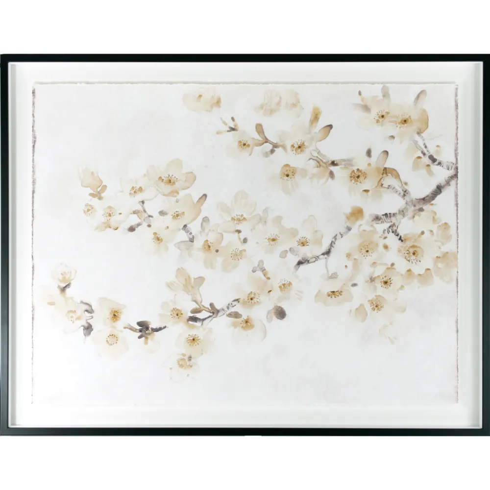 Floral Landscape Framed in Beige White 66cm X 85cm | Washington Lighting and Interiors Floral Landscape Framed in Beige White 66cm X 85cm | Washington Lighting and Interiors