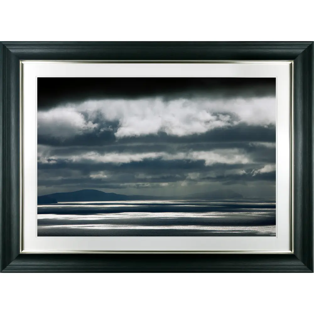 Coastal Landscape Framed in Black Grey White 95cm X 129cm | Washington Lighting and Interiors Coastal Landscape Framed in Black Grey White 95cm X 129cm | Washington Lighting and Interiors
