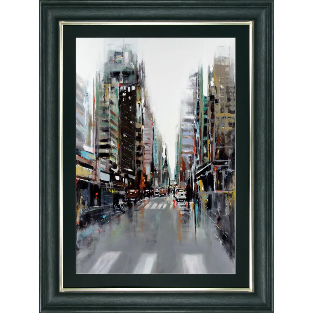Cityscape Portrait Framed in Black Grey White 119cm X 91cm | Washington Lighting and Interiors Cityscape Portrait Framed in Black Grey White 119cm X 91cm | Washington Lighting and Interiors