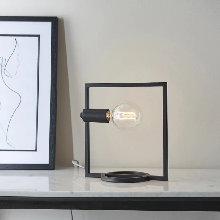 Rectangular Base Table Lamp 1013-3277 Table Lamps | Indoor Base Only Rectangle 1Lt Table | 92224 Endon