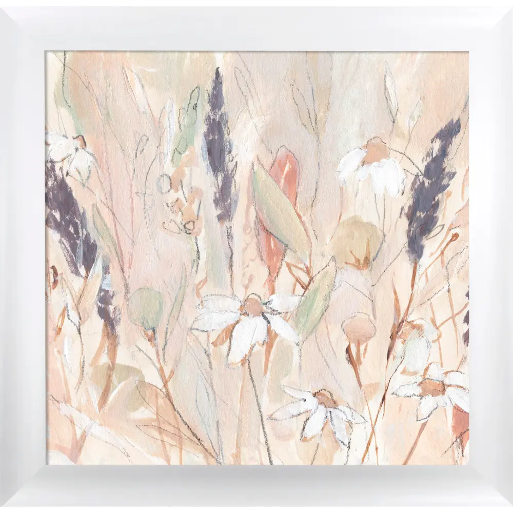 Floral Square Framed in Pink White 92cm X 92cm | Washington Lighting and Interiors Floral Square Framed in Pink White 92cm X 92cm | Washington Lighting and Interiors