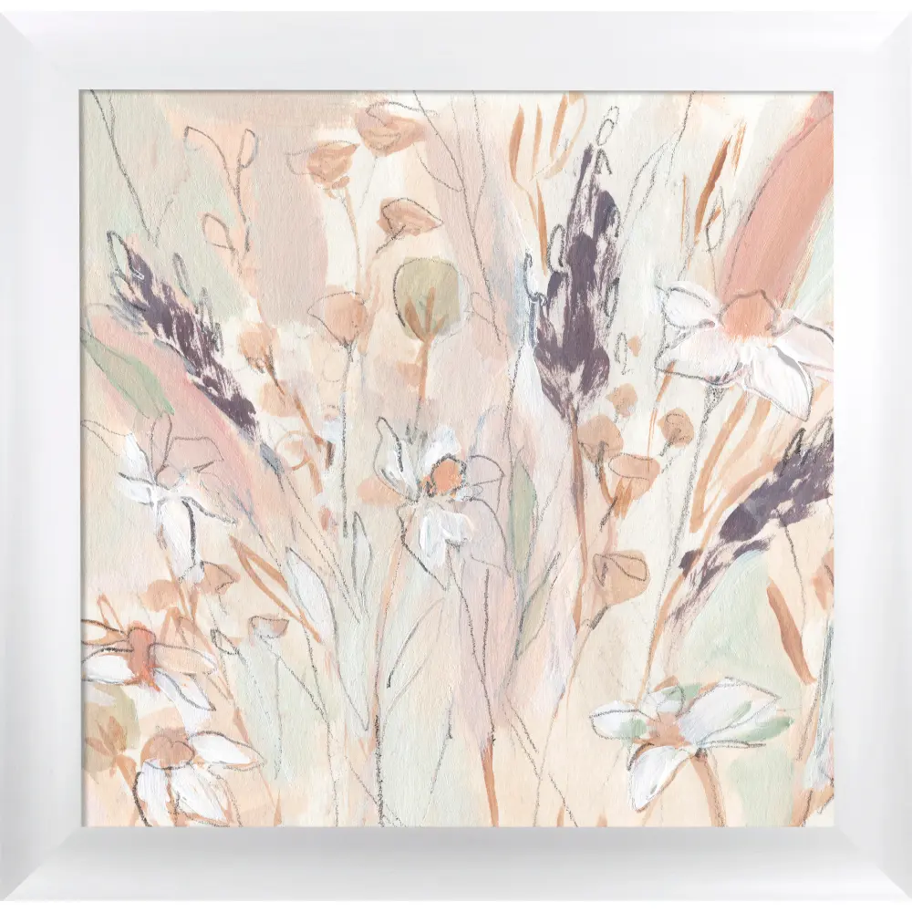 Floral Square Framed in Pink White 92cm X 92cm | Washington Lighting and Interiors Floral Square Framed in Pink White 92cm X 92cm | Washington Lighting and Interiors