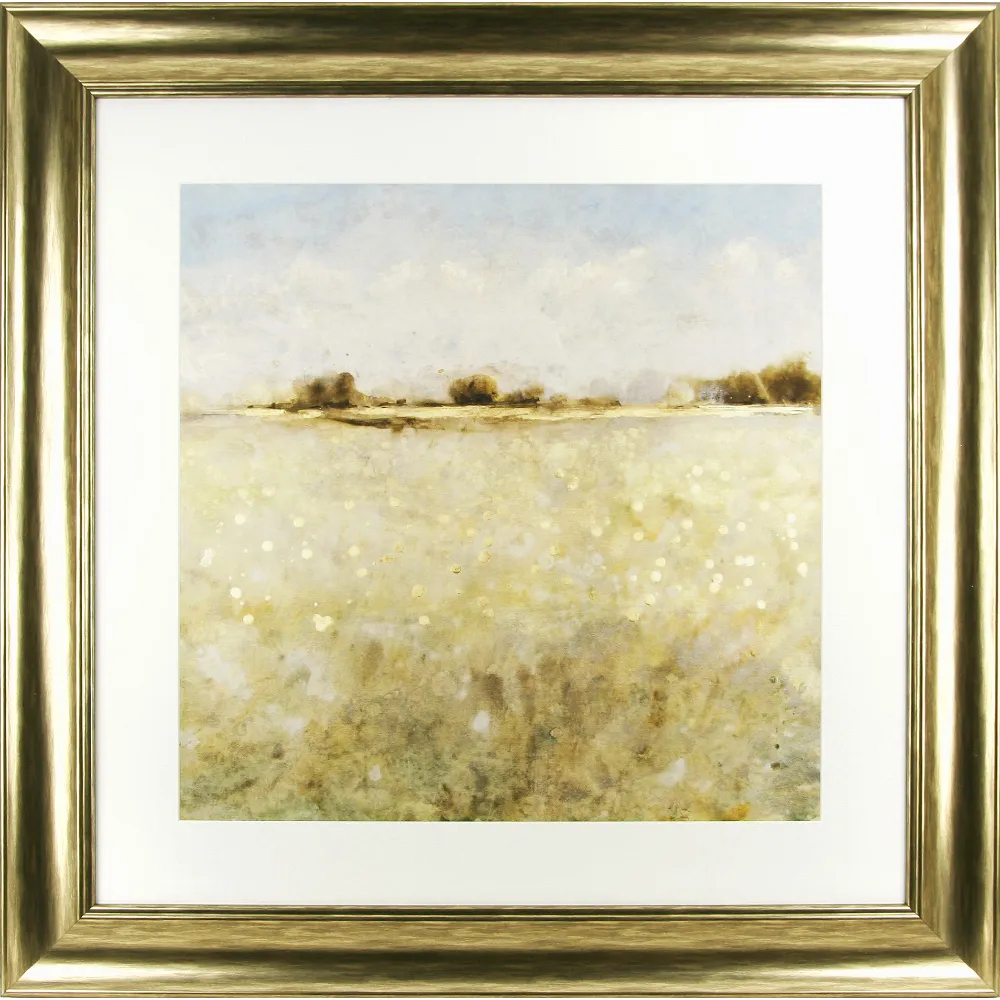 Landscape Square Framed in Beige Blue Gold 765cm X 765cm | Washington Lighting and Interiors Landscape Square Framed in Beige Blue Gold 765cm X 765cm | Washington Lighting and Interiors