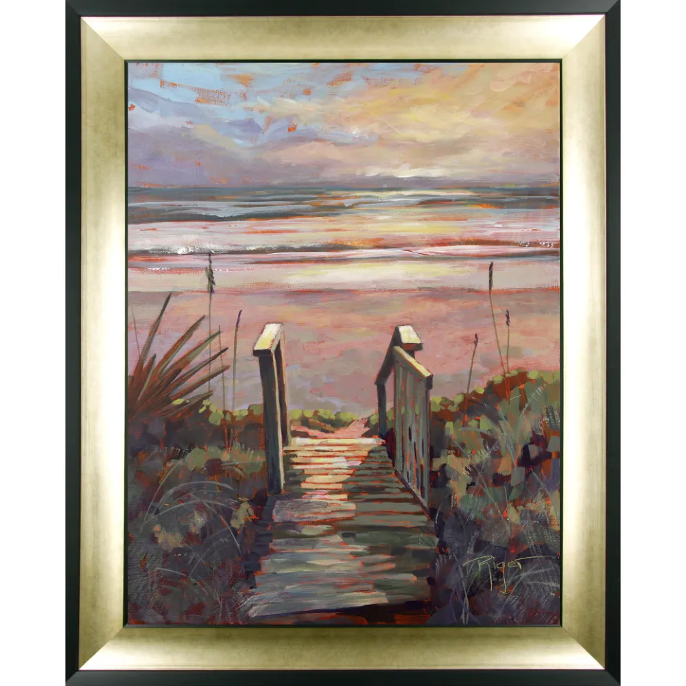 Coastal Landscape Portrait Framed in Beige Blue Brown 94cm X 75cm | Washington Lighting and Interiors Coastal Landscape Portrait Framed in Beige Blue Brown 94cm X 75cm | Washington Lighting and Interiors