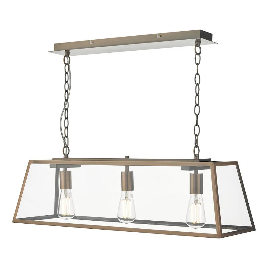 3 Light Bar Pendant Antique Copper | Washington Lighting and Interiors 3 Light Bar Pendant Antique Copper | Washington Lighting and Interiors