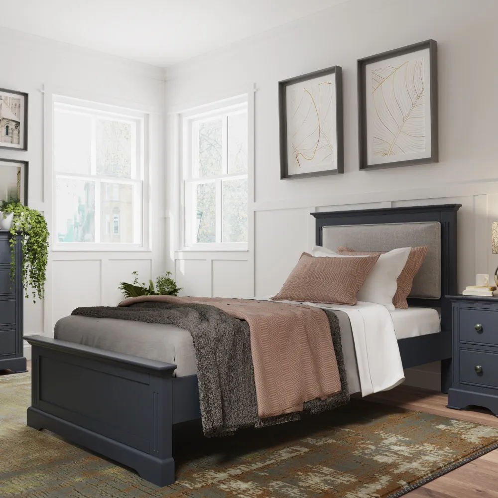 3' Bed Midnight Grey | Washington Lighting and Interiors 3' Bed Midnight Grey | Washington Lighting and Interiors