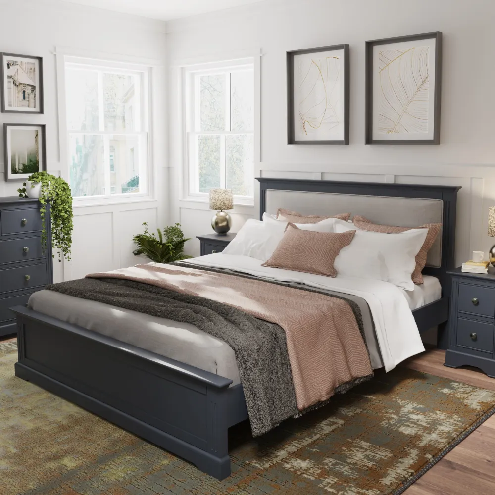 5' Bed Midnight Grey | Washington Lighting and Interiors 5' Bed Midnight Grey | Washington Lighting and Interiors