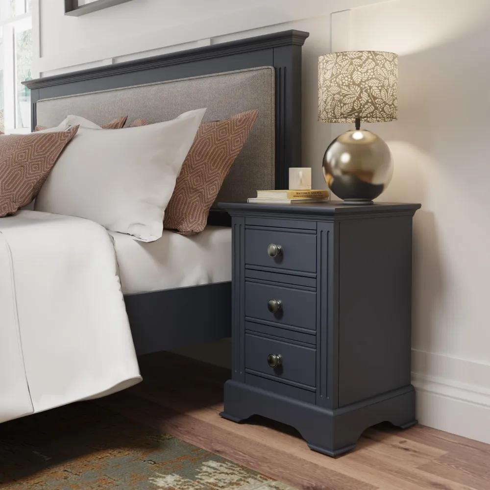 Large Bedside Midnight Grey | Washington Lighting and Interiors Large Bedside Midnight Grey | Washington Lighting and Interiors