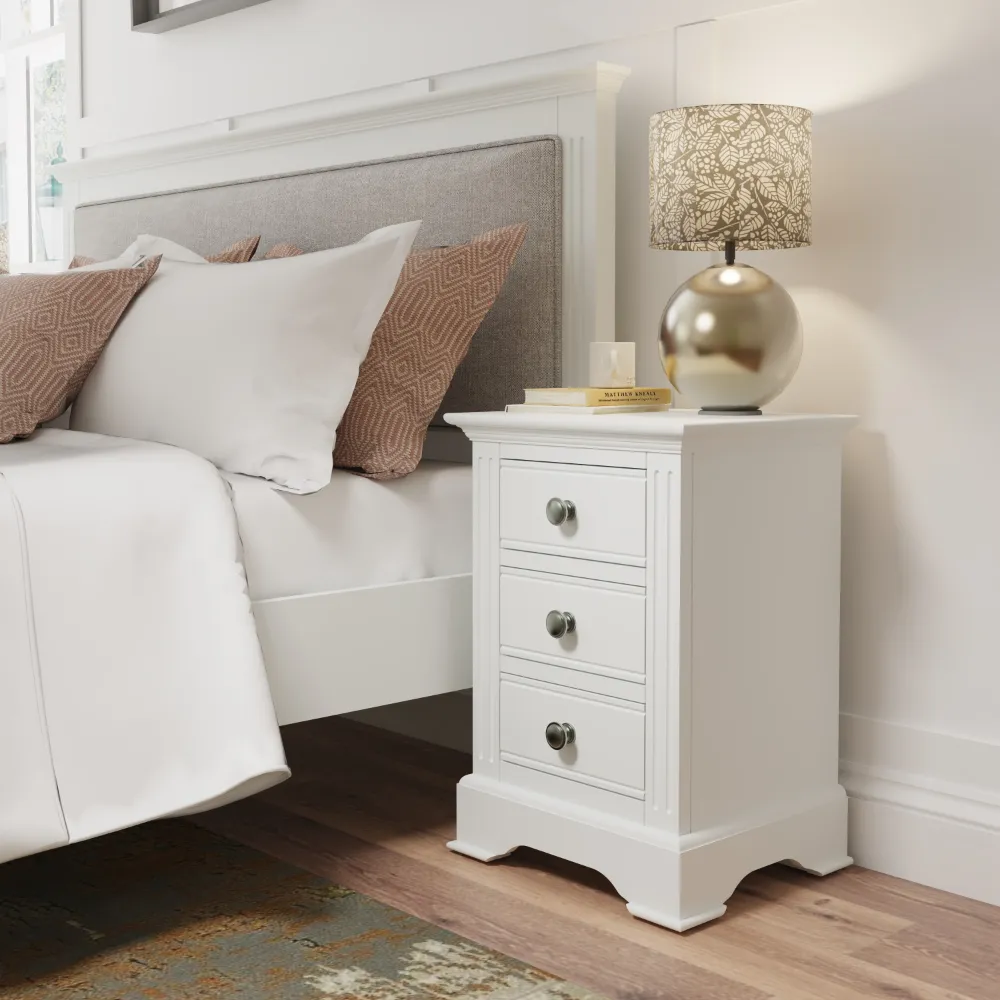 Large Bedside White | Washington Lighting and Interiors Large Bedside White | Washington Lighting and Interiors